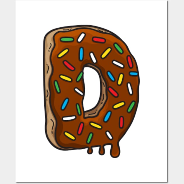 D is for Donut Wall Art by Plushism